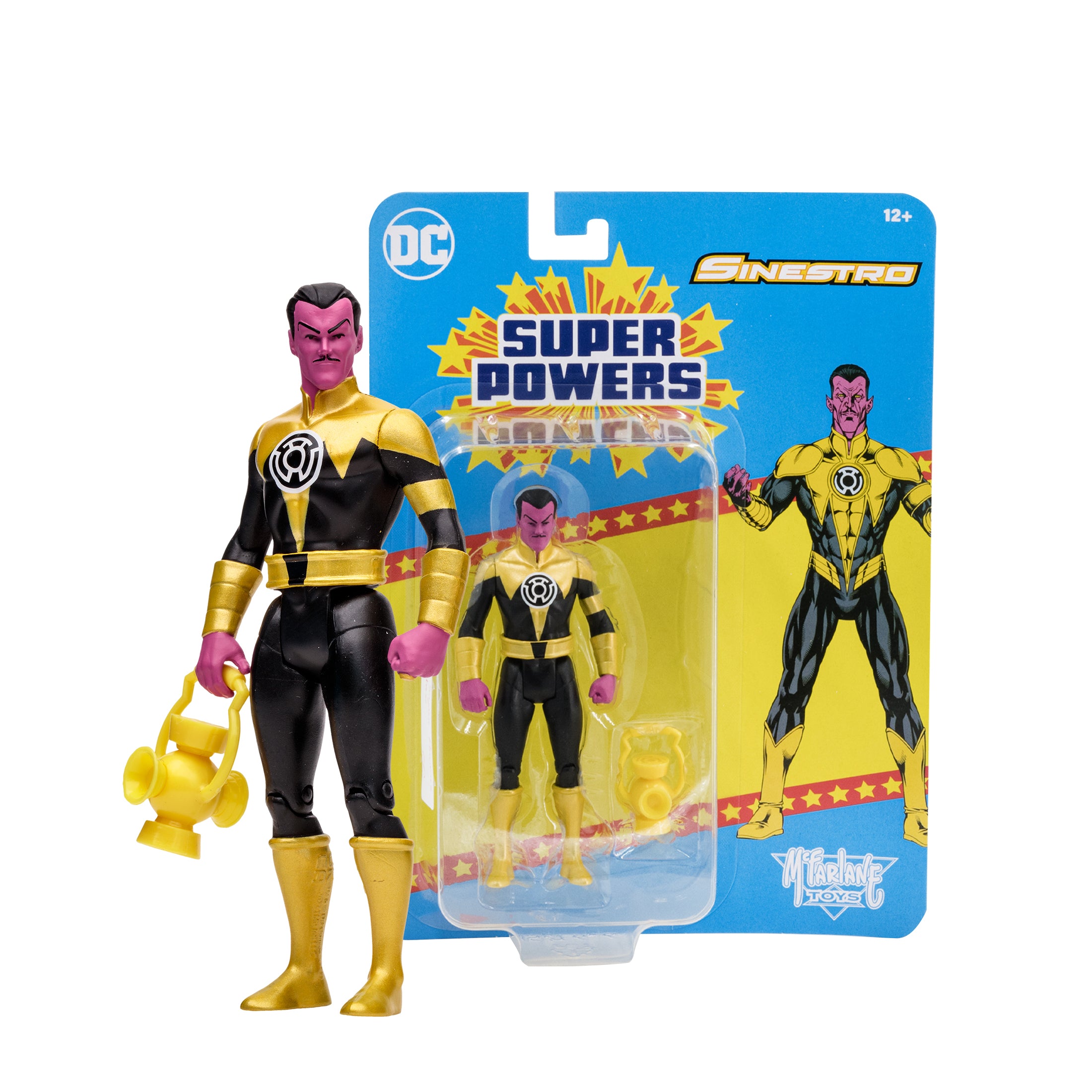 DC Direct Super Powers Figura de Accion: DC Comics Corps War - Sinestro 4.5 Pulgadas
