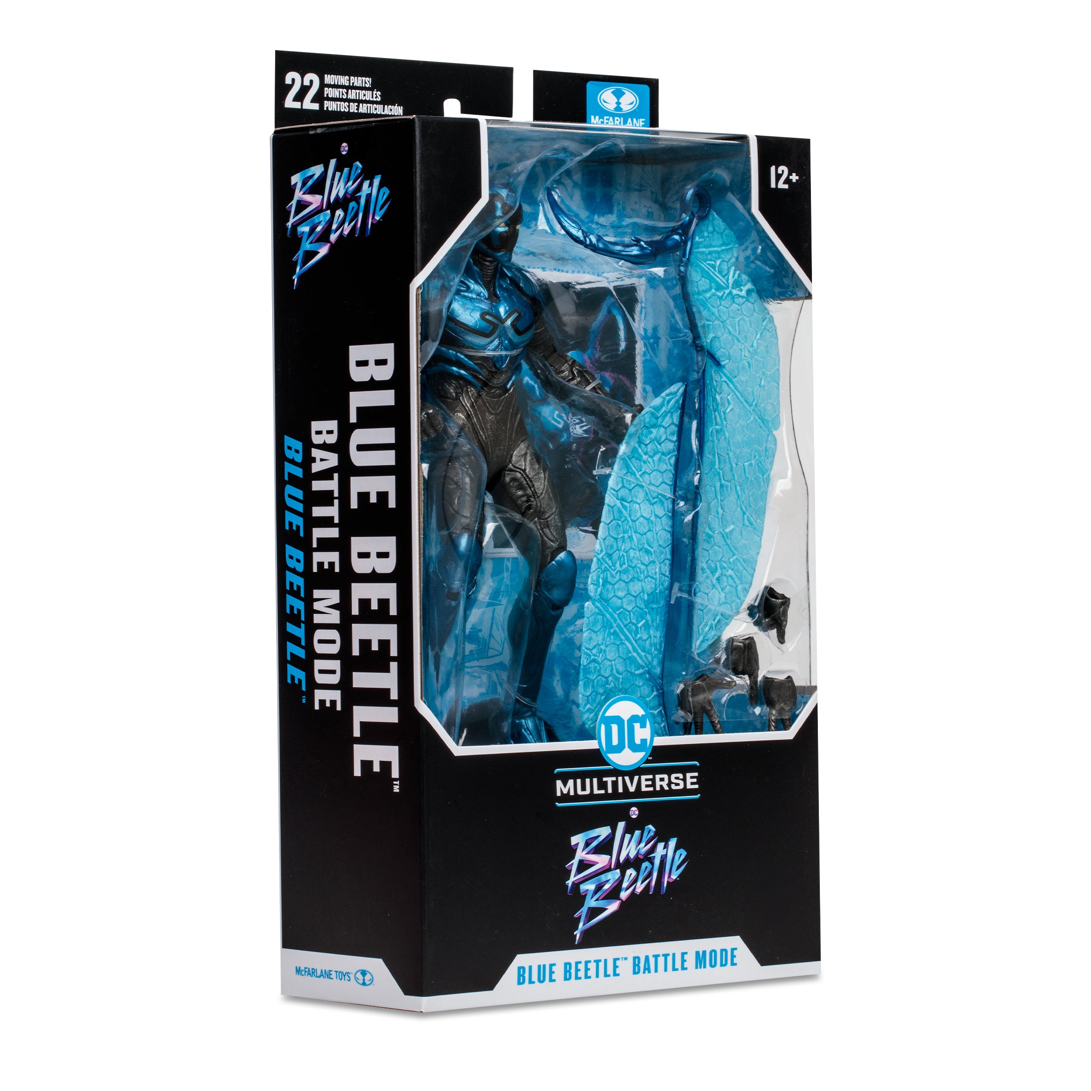 McFarlane Figura de Accion: DC Blue Beetle Movie - Blue Beetle Modo De Batalla 7 Pulgadas
