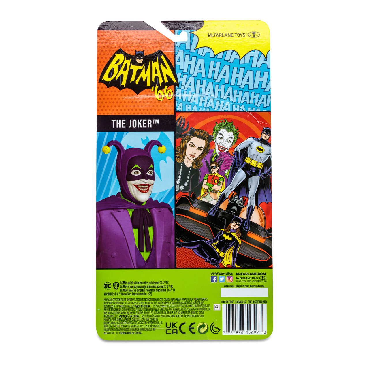 McFarlane DC Retro Figura de Accion: Batman 66 Comic - The Jocker 6 Pulgadas
