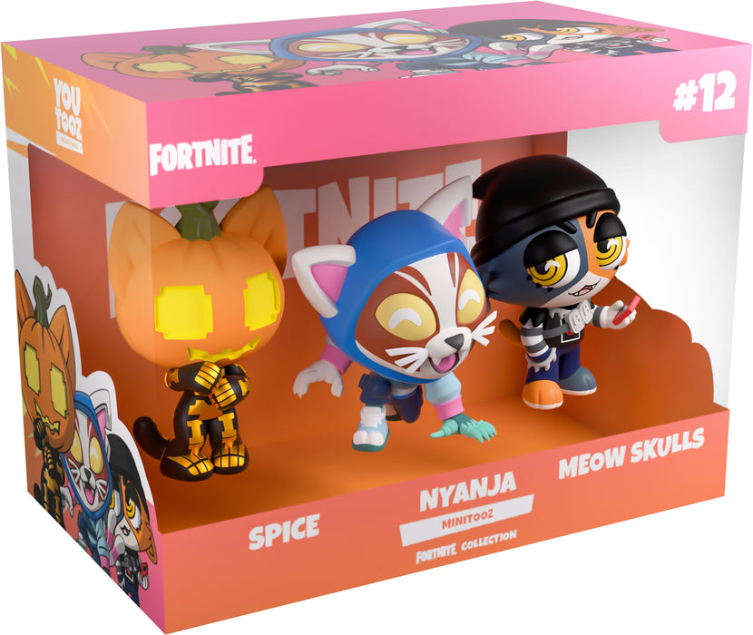 Youtooz Games: Fortnite - Spice, Nyanja y Meowskulls Minitooz 3 Pack