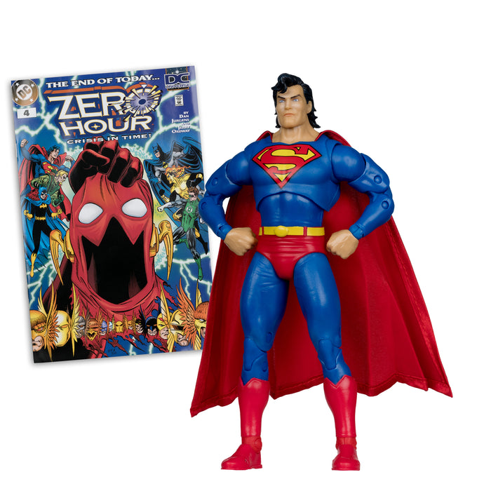 Mcfarlane Dc Direct Figure With Comic: Zero Hour - Superman 7 Pulgadas