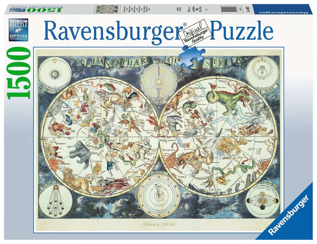 Ravensburger Rompecabezas Adultos: Mapa de bestias fantasticas 1500 piezas