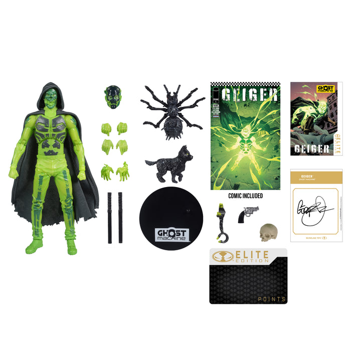 Mcfarlane Elite Edition: Ghost Machine - Geiger 7 Pulgadas
