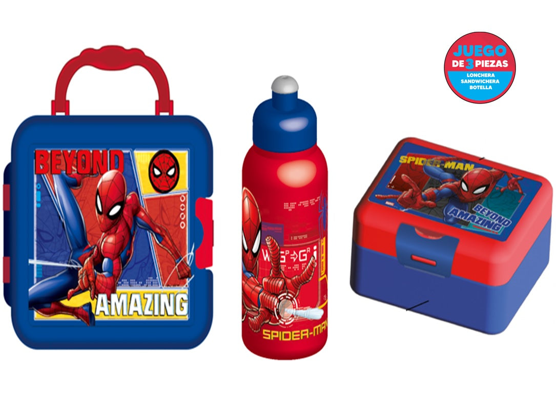 Fun Kids Lonchera De Plastico: Marvel - Spiderman