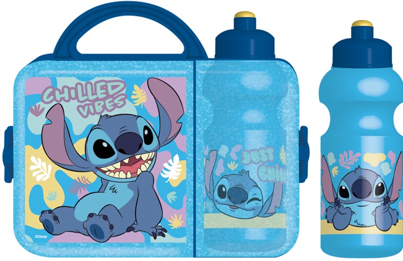 Fun Kids Lonchera Con Botella: Disney Lilo y Stitch - Stitch