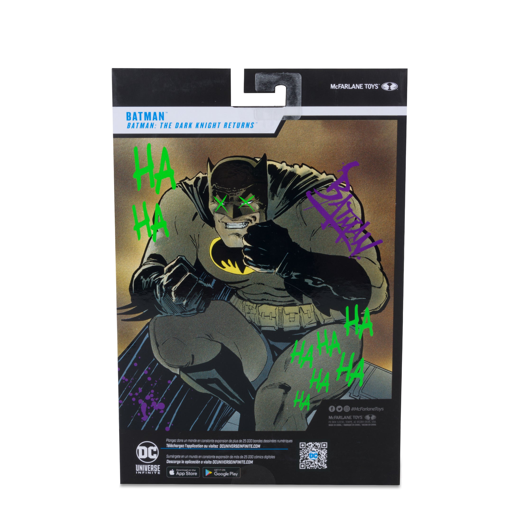 McFarlane Figura de Accion: DC Multiverse - Batman Dark Knight Returns -  Batman Jokerized Gold Label 7 Pulgadas