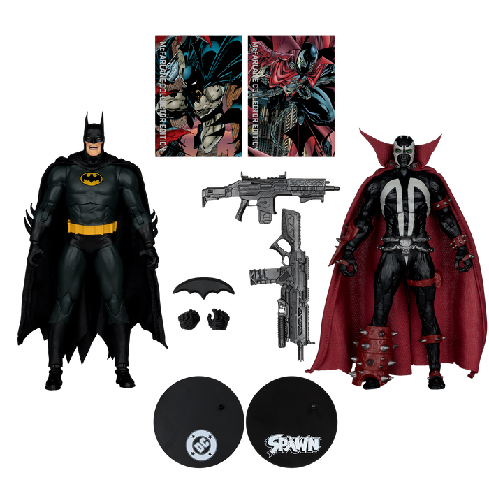 Mcfarlane Collector Edition: Batman Num 8 - Batman Y Spawn Gold Label 7 Pulgadas 2 Pack