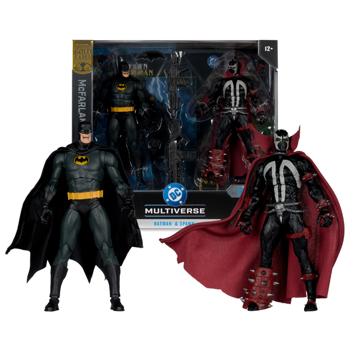 Mcfarlane Collector Edition: Batman Num 8 - Batman Y Spawn Gold Label 7 Pulgadas 2 Pack