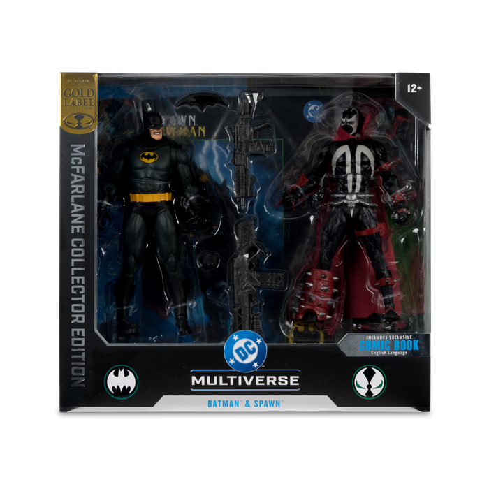 Mcfarlane Collector Edition: Batman Num 8 - Batman Y Spawn Gold Label 7 Pulgadas 2 Pack