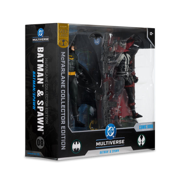 Mcfarlane Collector Edition: Batman Num 8 - Batman Y Spawn Gold Label 7 Pulgadas 2 Pack