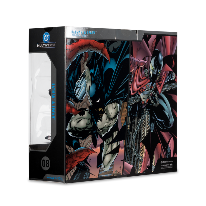Mcfarlane Collector Edition: Batman Num 8 - Batman Y Spawn Gold Label 7 Pulgadas 2 Pack
