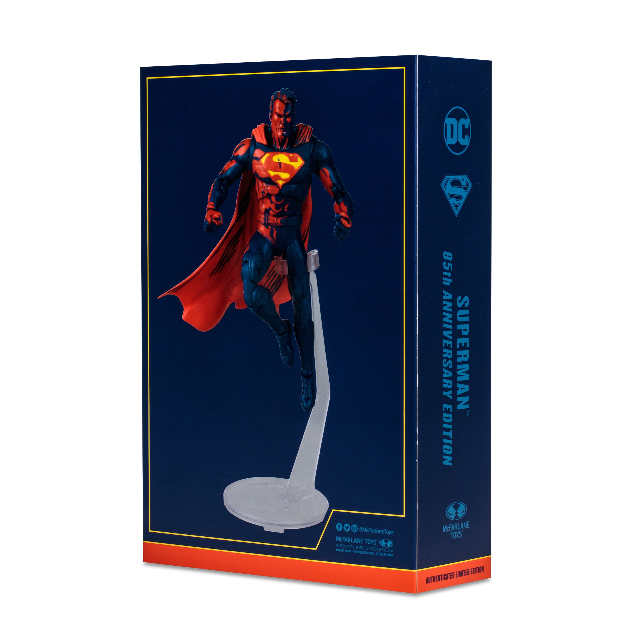 McFarlane Figura de Accion: DC Multiverse - Superman 85 Aniversario Gold Label SDCC 2023 7 Pulgadas
