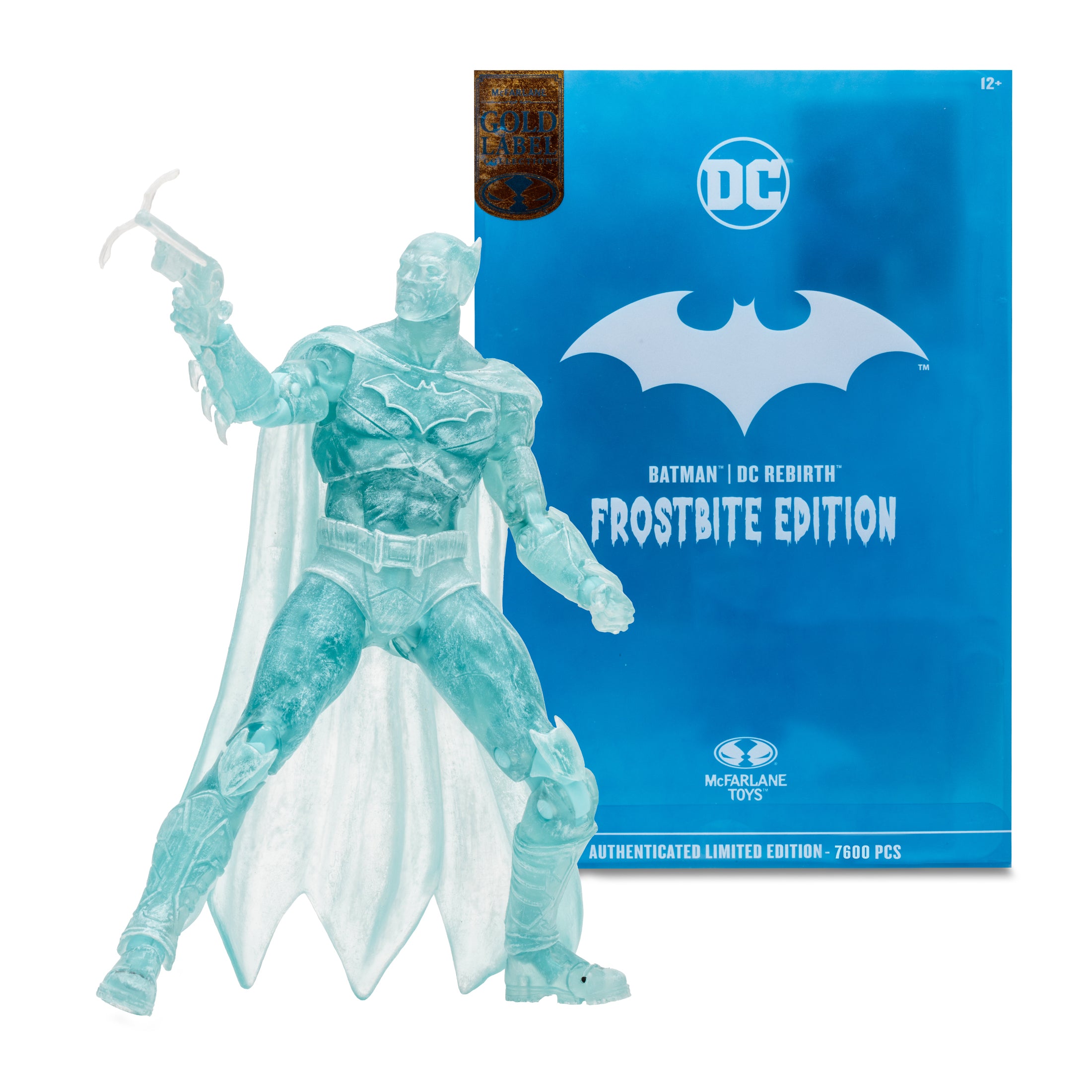 McFarlane Figura de Accion Frostbite Edition: DC Comics Rebirth - Batman Gold Label 7 Pulgadas