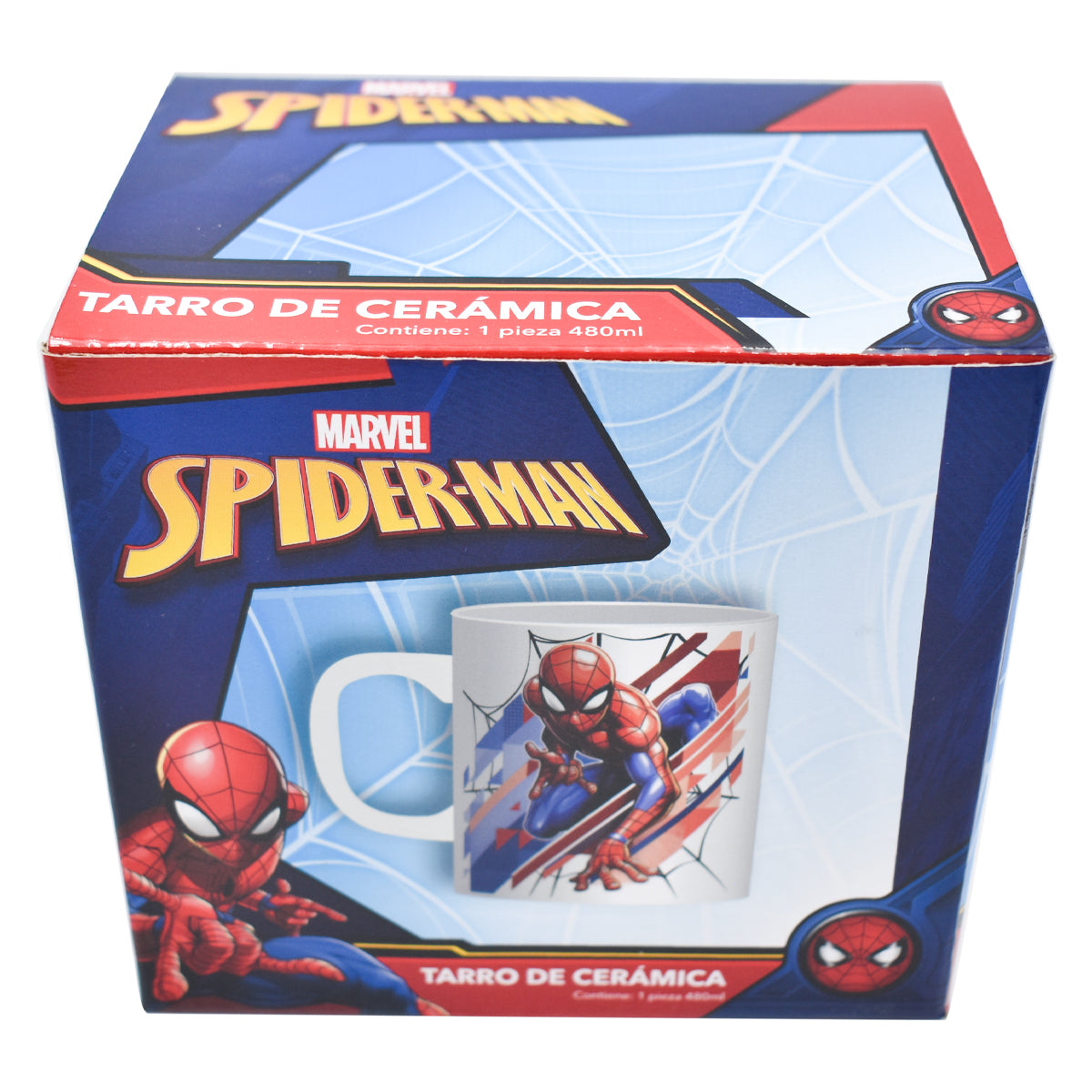 Fun Kids Tarro De Ceramica Con Caja: Marvel - Spiderman 480 ml