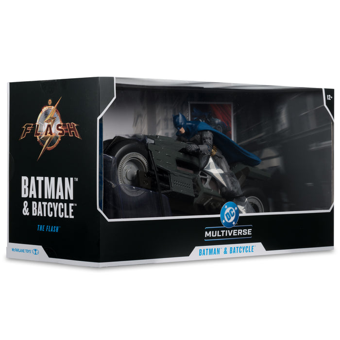 Mcfarlane Dc Multiverse Vehicles: The Flash Movie - Batman Y Batmoto 2 Pack 7 Pulgadas
