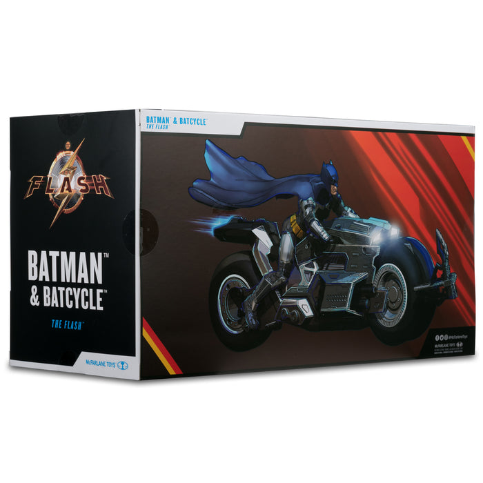Mcfarlane Dc Multiverse Vehicles: The Flash Movie - Batman Y Batmoto 2 Pack 7 Pulgadas
