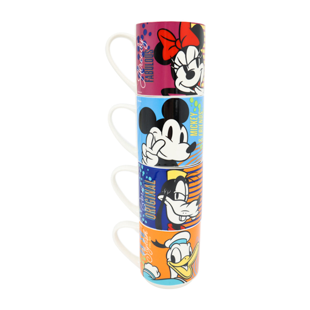 Fun Kids Tarro Apilable:  Disney - Mickey and Minnie 4 Pack