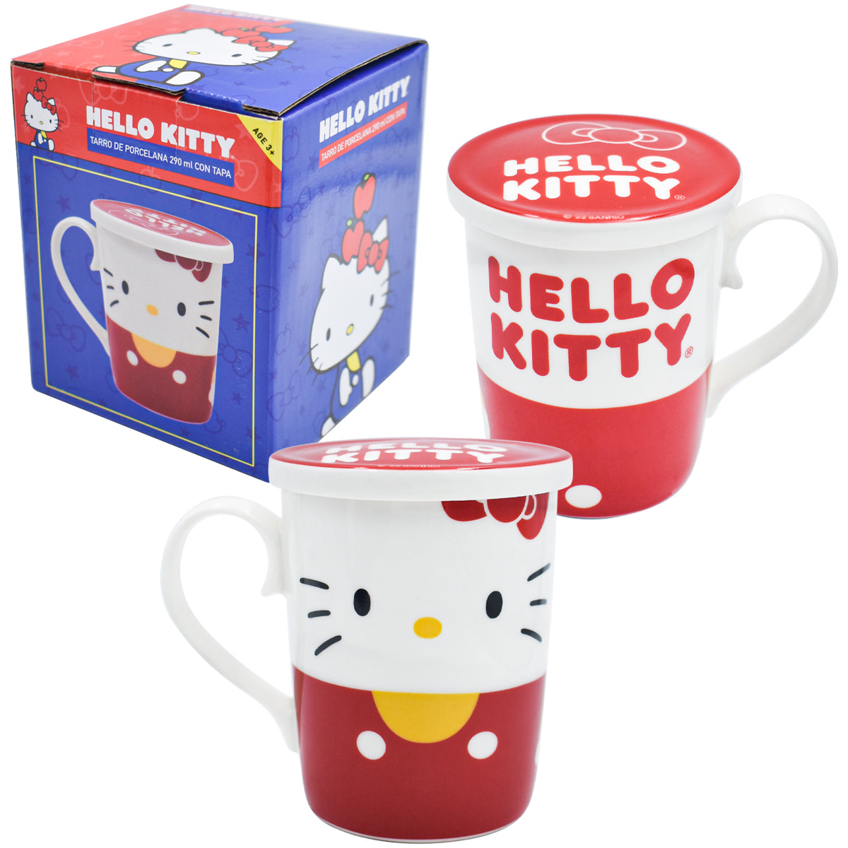 Fun Kids Tarro Con Tapa De Porcelana: Sanrio - Hello Kitty 354 ml