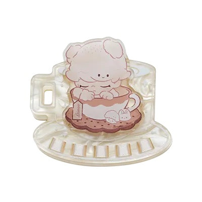 POP MART: DIMOO - Crush On Coffee Series - Acrylic Fridge Magnet Clip Blind Box