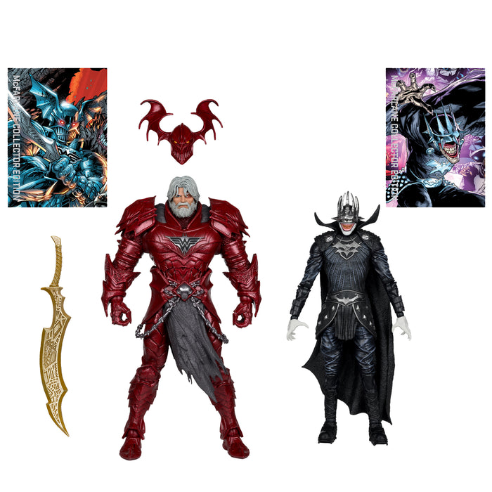 Mcfarlane Dc Collector Edition: Dark Multverse - El Batman Que Rie Knight Armor  Y Merciless 2 Pack