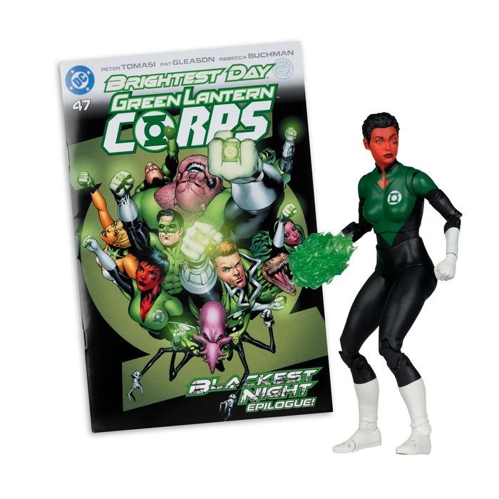 Mcfarlane Dc Direct Figure With Comic: Green Lantern Corps #47 - Soranik Natu 7 Pulgadas