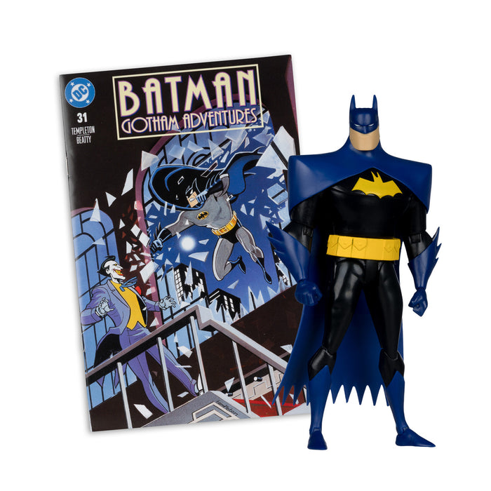 Mcfarlane Dc Direct Figure With Comic: Batman Gotham Adventures #31 - Batman 7 Pulgadas