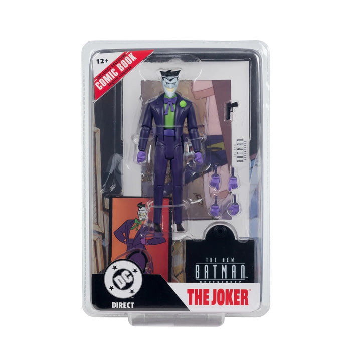 Mcfarlane Dc Direct Figure With Comic: Batman Gotham Adventures #31 - Joker 7 Pulgadas