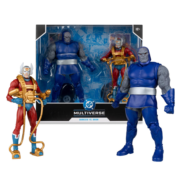 Mcfarlane Dc Multiverse: Justice League - Darkseid Vs Orion 7 Pulgadas Con Megafigura 2 Pack