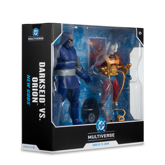 Mcfarlane Dc Multiverse: Justice League - Darkseid Vs Orion 7 Pulgadas Con Megafigura 2 Pack