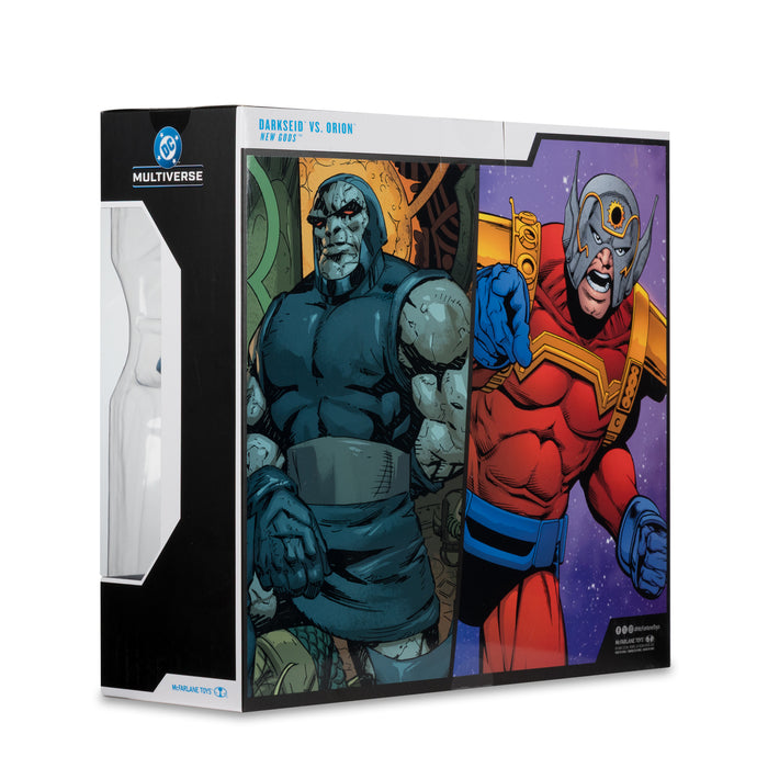 Mcfarlane Dc Multiverse: Justice League - Darkseid Vs Orion 7 Pulgadas Con Megafigura 2 Pack