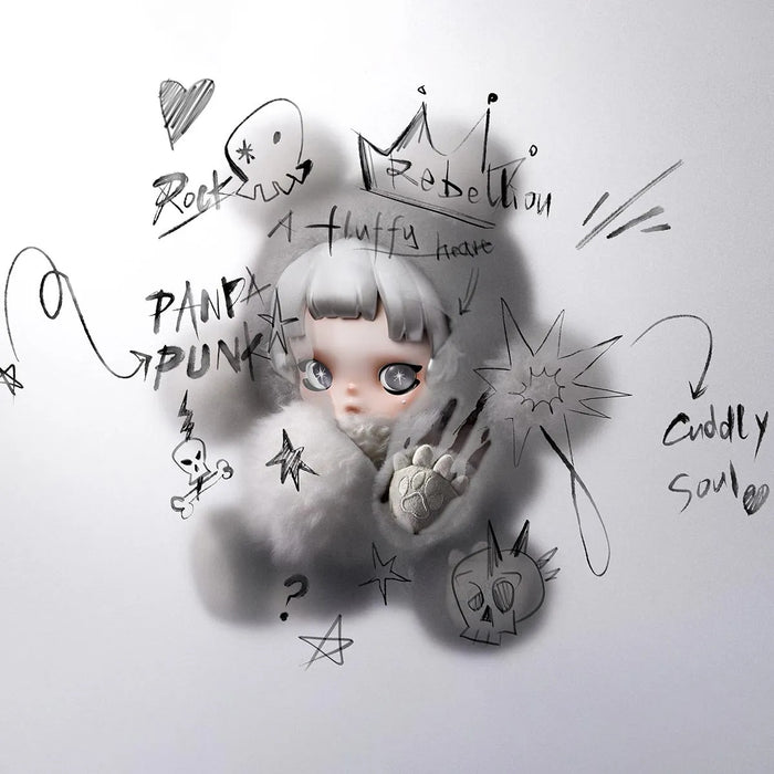 POP MART: Skullpanda - Punk Panda Plush Doll