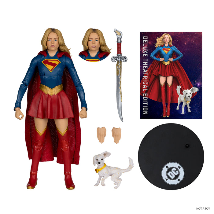 Mcfarlane Dc Theatrical Deluxe: Supergirl - Supergirl Con Krypto Movie 2026 7 Pulgadas