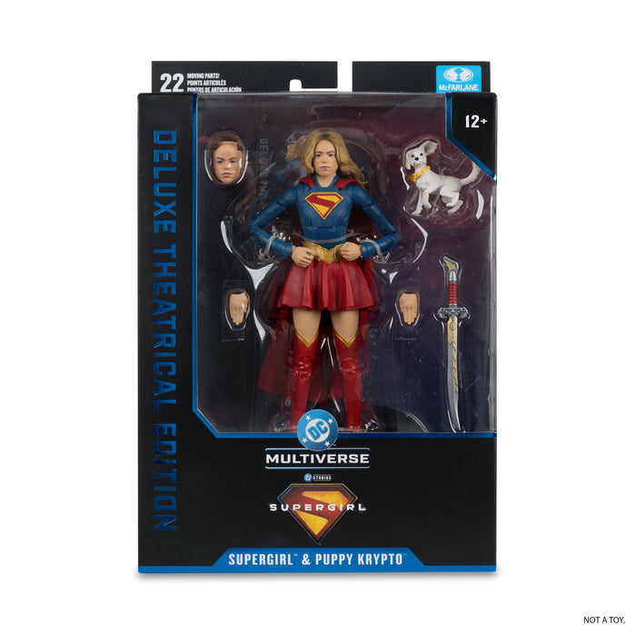 Mcfarlane Dc Theatrical Deluxe: Supergirl - Supergirl Con Krypto Movie 2026 7 Pulgadas
