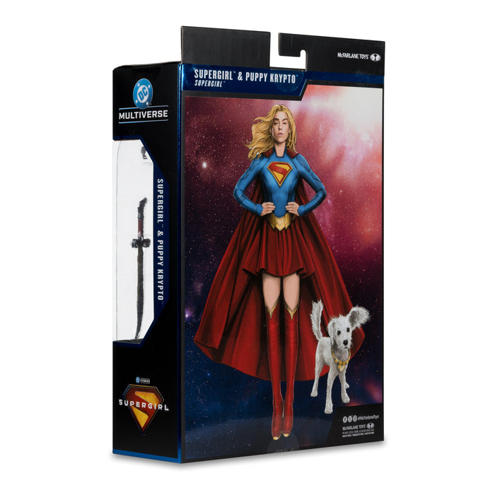 Mcfarlane Dc Theatrical Deluxe: Supergirl - Supergirl Con Krypto Movie 2026 7 Pulgadas