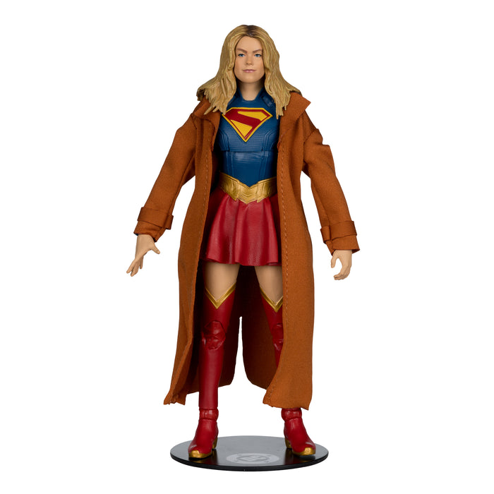Mcfarlane Dc Theatrical Deluxe: Superman Movie 2025 - Supergirl Borracha Con Krypto Gold Label 7 Pulgadas