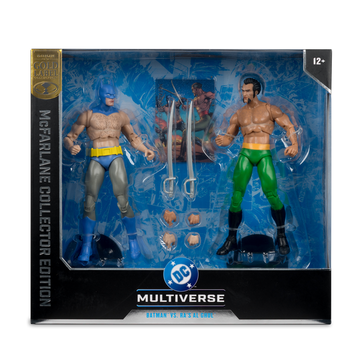 Mcfarlane Dc Collector Edition: Batman Num 244 - Batman Vs Ras Al Ghul Gold Label 2 Pack 7 Pulgadas