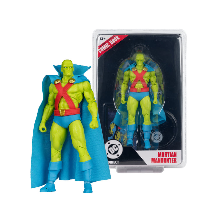 Mcfarlane Dc Direct Figure With Comic: Justice League #77 - Martian Manhunter 7 Pulgadas Con Comic