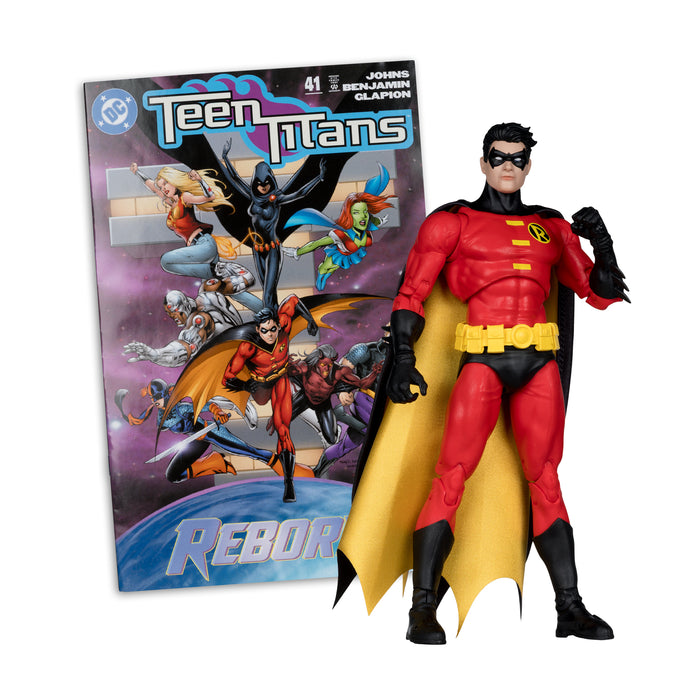 Mcfarlane Dc Direct Figure With Comic: Teen Titan #41 - Robin 7 Pulgadas Con Comic
