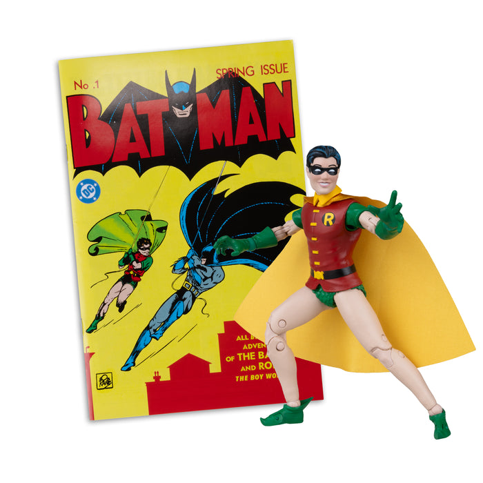 Mcfarlane Dc Direct Figure With Comic: Dc Batman Num 1 - Robin Dick Grayson Chase 7 Pulgadas Con Comic