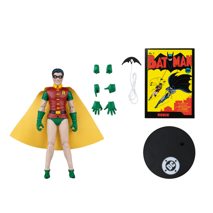 Mcfarlane Dc Direct Figure With Comic: Dc Batman Num 1 - Robin Dick Grayson Chase 7 Pulgadas Con Comic
