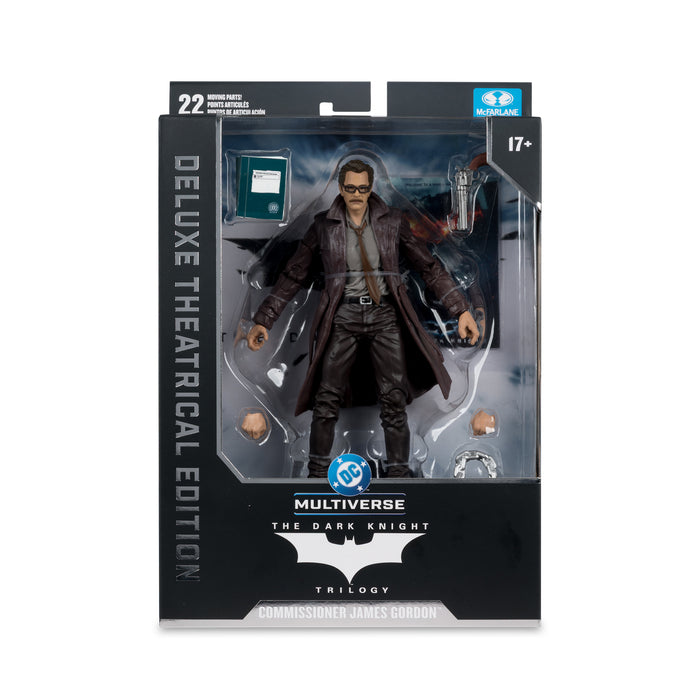 Mcfarlane Dc Theatrical Deluxe: The Dark Knight - Comisario Gordon 7 Pulgadas