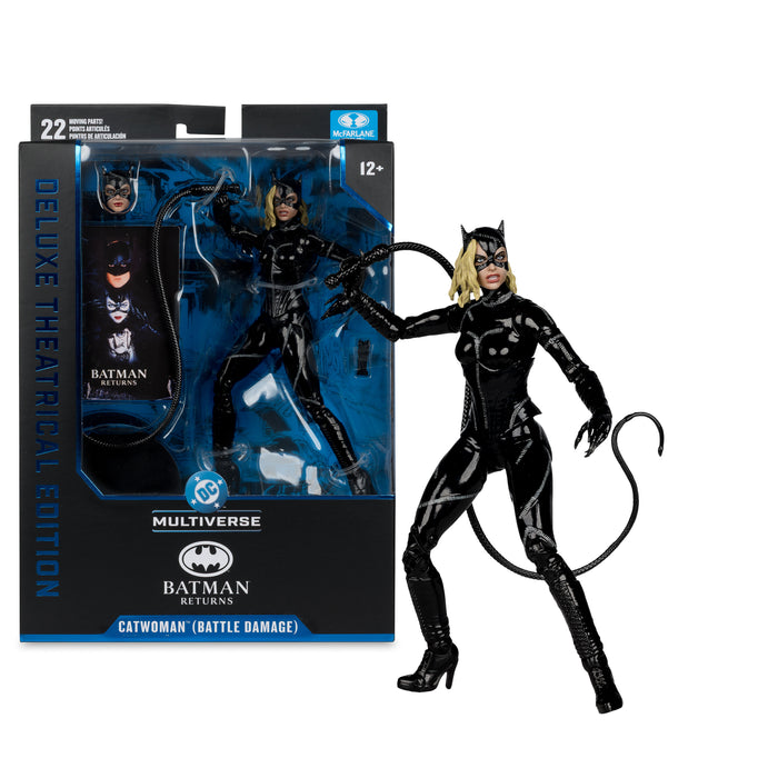 Mcfarlane Dc Theatrical Deluxe: Batman Returns - Battle Damaged Catwoman 7 Pulgadas