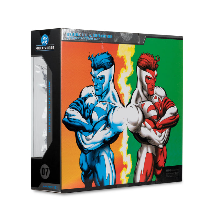 Mcfarlane Collector Edition: Dc Multiverse - Superman Red Vs Superman Blue Gold Label 7 Pulgadas 2 Pack