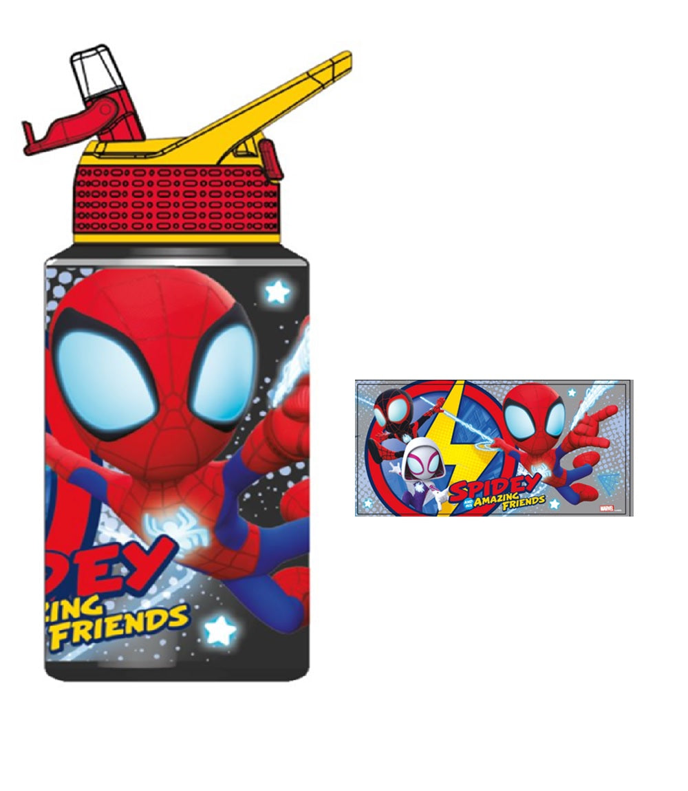 Fun Kids Botella: Marvel - Spidey Amanzing Friends 450 ml