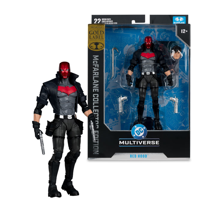 Mcfarlane Collector Edition: Dc Comics - Red Hood Under The Red Hood Gold Label 7 Pulgadas