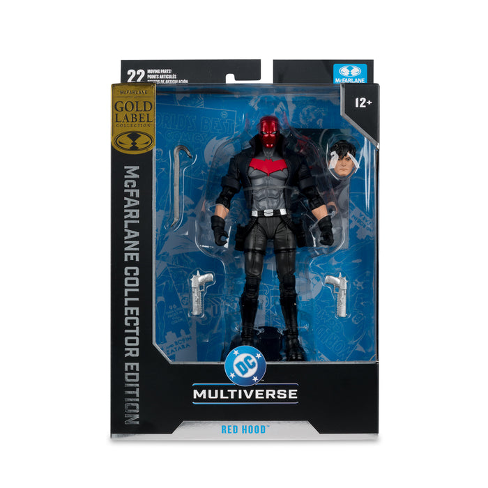Mcfarlane Collector Edition: Dc Comics - Red Hood Under The Red Hood Gold Label 7 Pulgadas