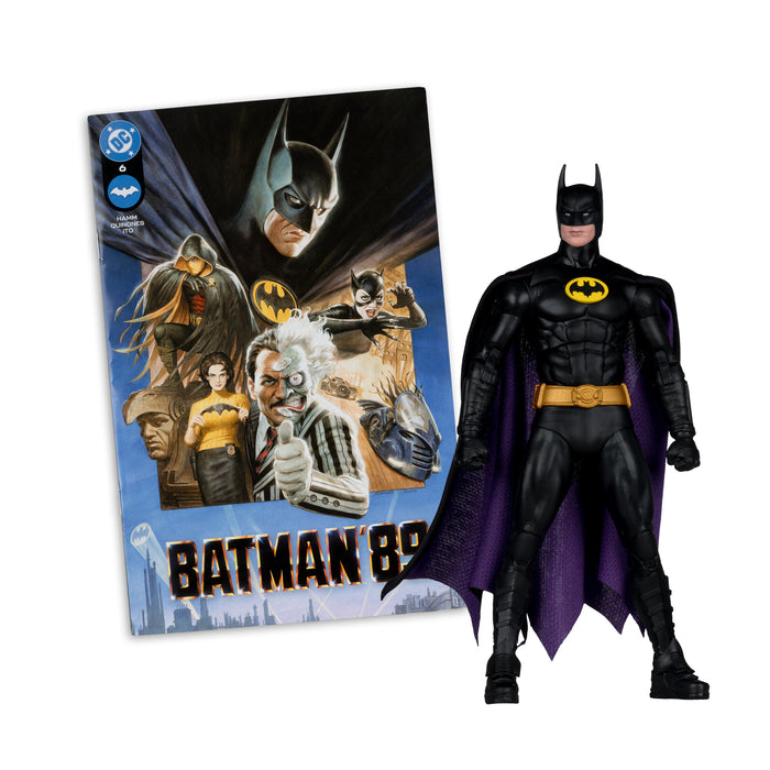Mcfarlane Figure With Comic: Batman 89 - Batman 7 Pulgadas