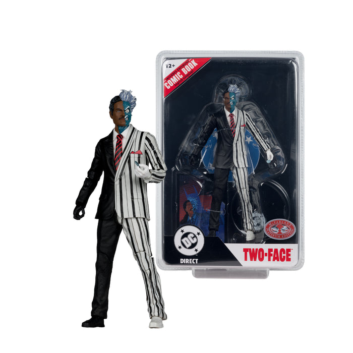 Mcfarlane Figure With Comic: Batman 89 - Dos Caras Chase 7 Pulgadas