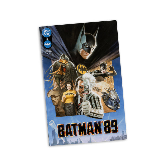 Mcfarlane Figure With Comic: Batman 89 - Dos Caras Chase 7 Pulgadas