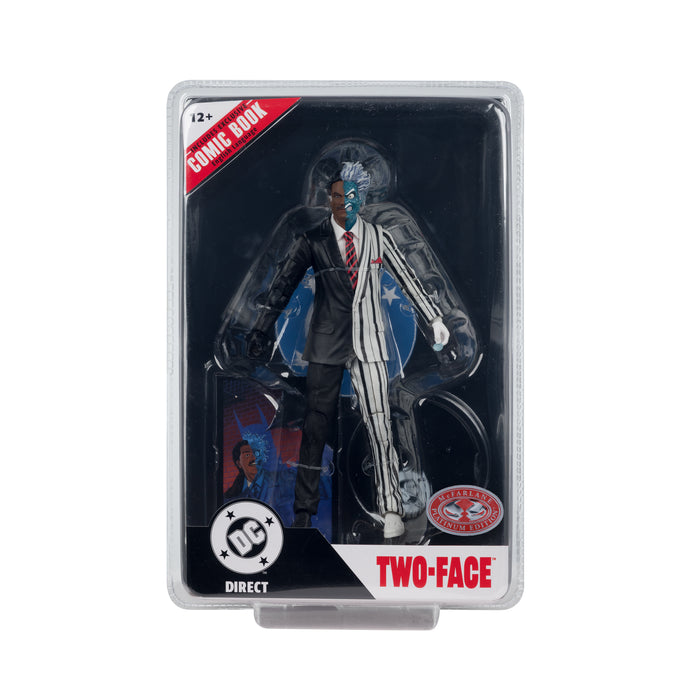 Mcfarlane Figure With Comic: Batman 89 - Dos Caras Chase 7 Pulgadas